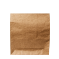 Brown paper bag isolated on transparent background, created with png