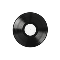 em branco vinil lp música isolado em transparente fundo, criada com generativo ai png