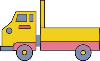 Illustration of a colorful truck. vector