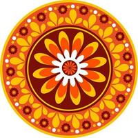 Circular mandala design. vector