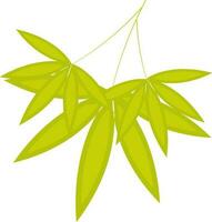 Illustration of leaves. vector