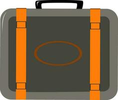 Flat illustration of a suitcase. vector