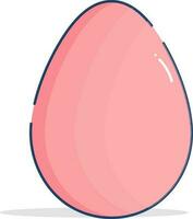 Pink and blue shiny egg. vector
