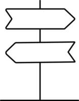 camino dirección letreros diseño. vector