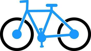 Flat creative sign or symbol of a bicycle. vector