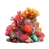 coral recife isolado. ilustração ai generativo png