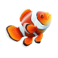 Clownfish isolated. Illustration AI Generative png