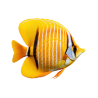 Butterfly fish isolated. Illustration AI Generative png