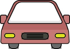 Front side view of a Car. vector