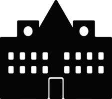 Flat style illustration of building. vector