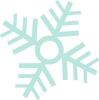 Illustration of snowflake in paper art style. vector