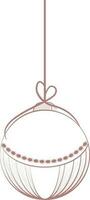 Illustration of hanging style. vector