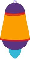 Flat illustration of colorful lantern. vector