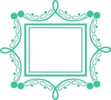 Creative frame with floral design. vector