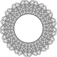 Creative frame design in circle shape. vector