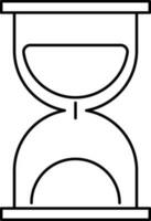 Illustration of Hourglass, web symbol. vector