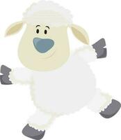 Cartoon character of sheep. vector