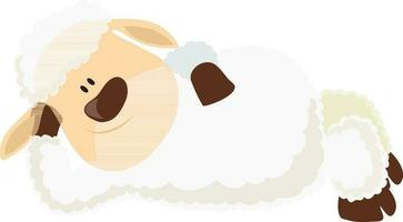 Character of a sheep. vector