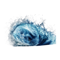 oceano onda isolato. illustrazione ai generativo png