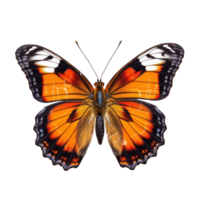 tropical mariposa aislado. ilustración ai generativo png