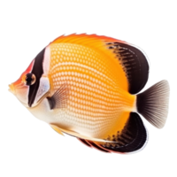 Butterfly fish isolated. Illustration png