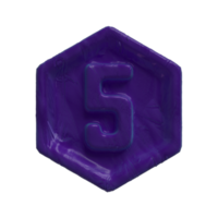 Number 5 - Number Wax - For your graphic arts needs. png