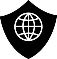 Vector sign or symbol of Globe Shield.