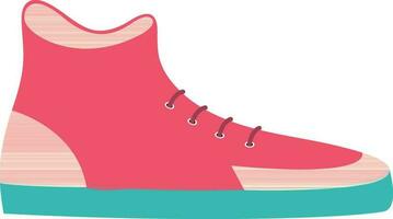 Flat illustration of a shoes. vector