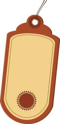 Creative paper tag or label design.