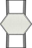 Blank tag or ribbon design. vector