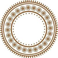 Decorative Frame with floral design. vector