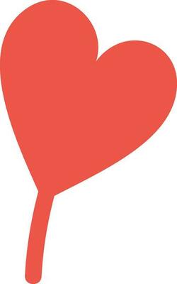 Illustration of a red heart.