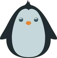 personaje de un linda pingüino. vector