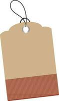 Illustration of a blank tag or label. vector