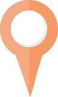 Flat vector illustration of map pointer.