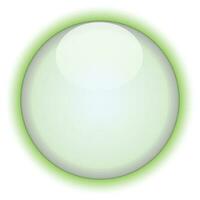 Abstract glossy circle on white background. vector