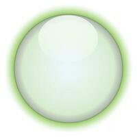 Abstract glossy circle on white background. vector