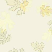 Oak leaves on background. vector