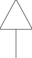 Illustration of a tree in black line art. vector