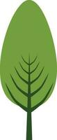Green tree on white background. vector