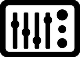 Audio or Sound Mixer sign or symbol. vector