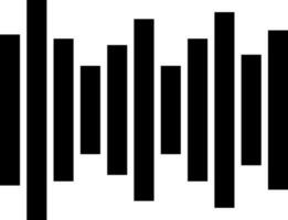 Music Sound Waves sign or symbol. vector