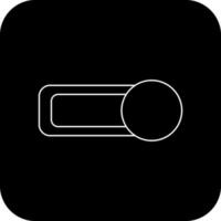 Black background of button icon for mobile application. vector