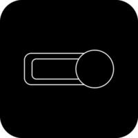 Black background of button icon for mobile application. vector