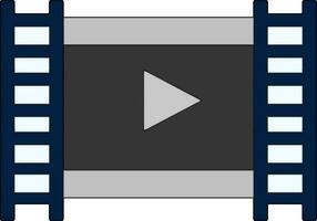 Vector video sign or symbol.