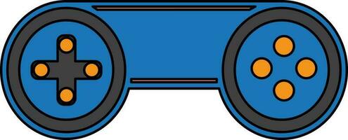 Game remote icon for playing concept in color with stroke. vector