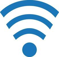 Color style of wi-fi icon in isolated. vector