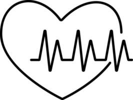 Heartbeat pulse symbol for Medical concept. vector