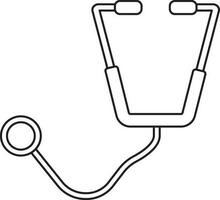 Stethoscope on white background. vector