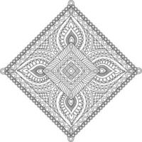 Mandala design in square shape. vector